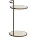 Parga 25 X 14 inch Rustic Bronze / Travertine Look Outdoor End Table